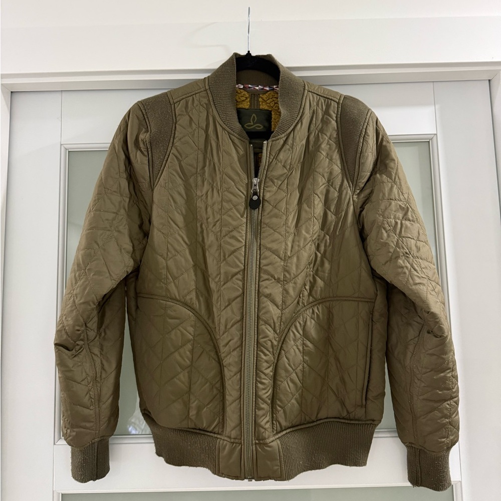 Prana Women’s Diva Varsity Jacket - Olive Green
